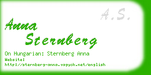 anna sternberg business card